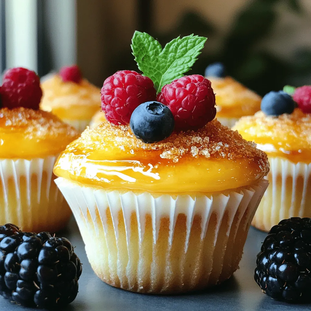 Crème Brûlée Cupcakes Lecker und Einfach Zubereiten