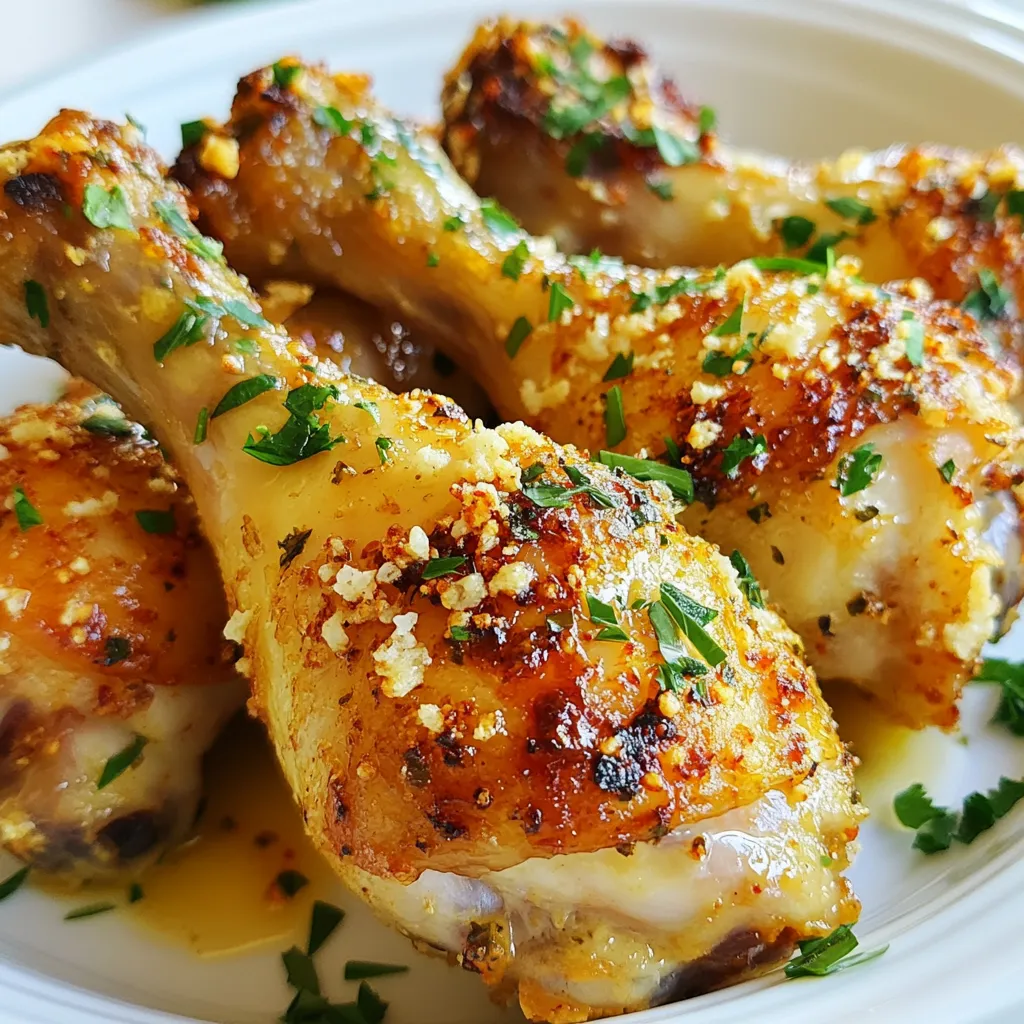 Knoblauch Parmesan Drumsticks Knusprig Und Lecker
