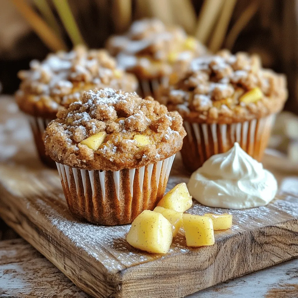 Kürbis Apfel Streusel Muffins einfache Rezeptideen