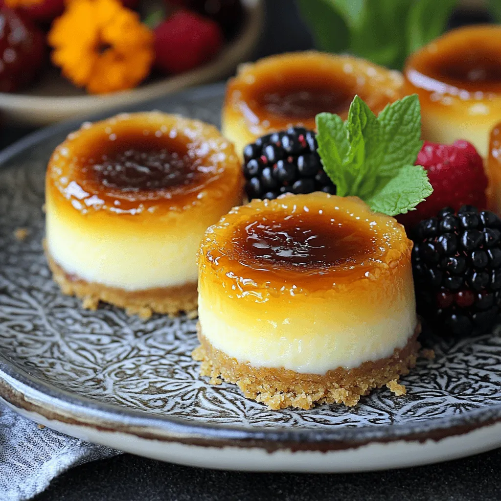 Mini Crème Brûlée Cheesecakes Köstlicher Genuss für Alle