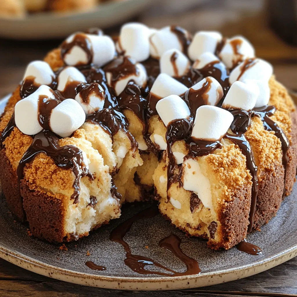 S&#8217;mores Monkey Bread Genuss für Schokoladenliebhaber