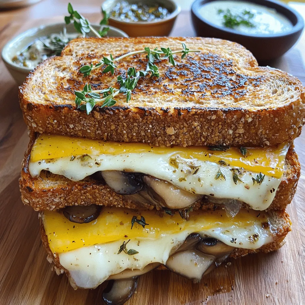 Grilled Mushroom Cheese Sandwich Geschmacksvoll genießen
