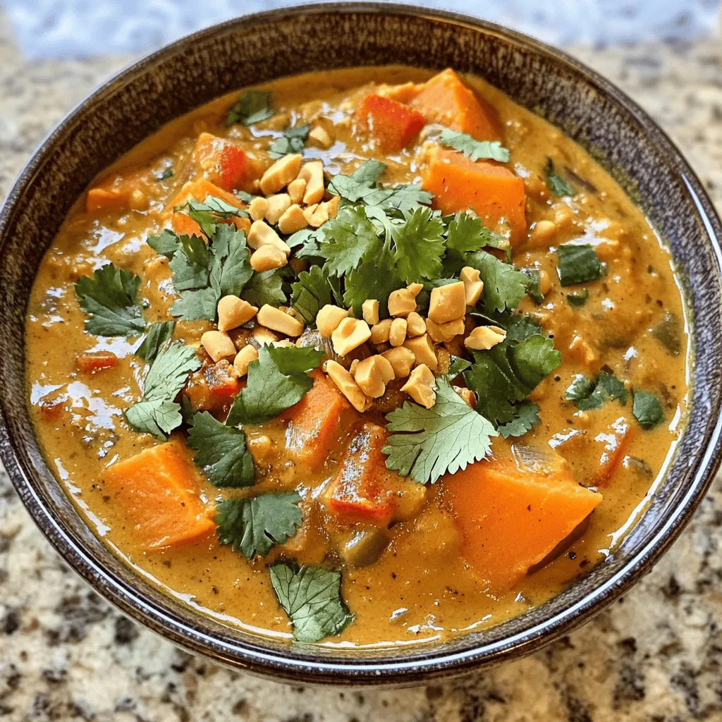 West African Peanut Stew Maafe Köstlich und Nahrhaft