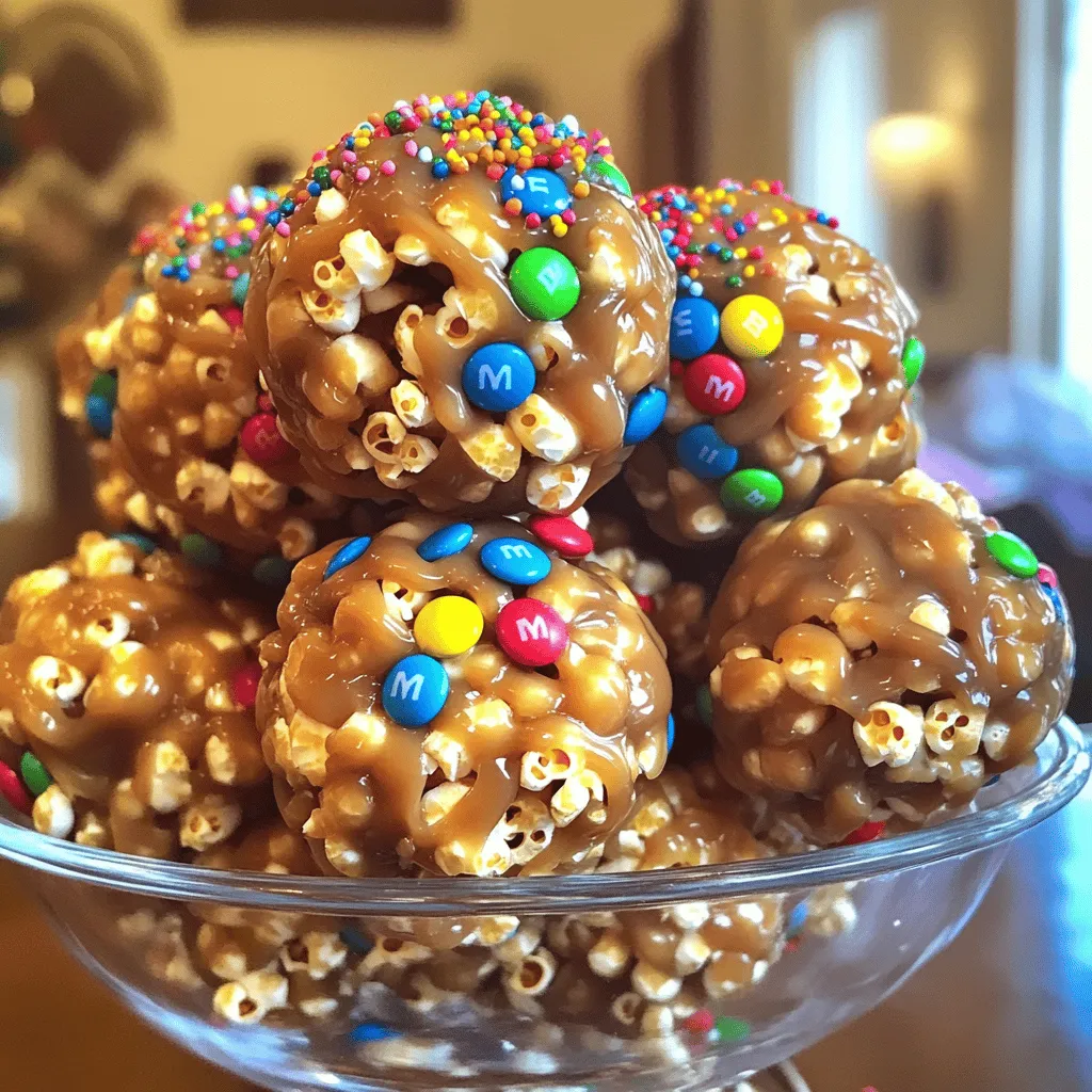 M&#038;M’s® Caramel Popcorn Balls Leckerer Snack Spaß