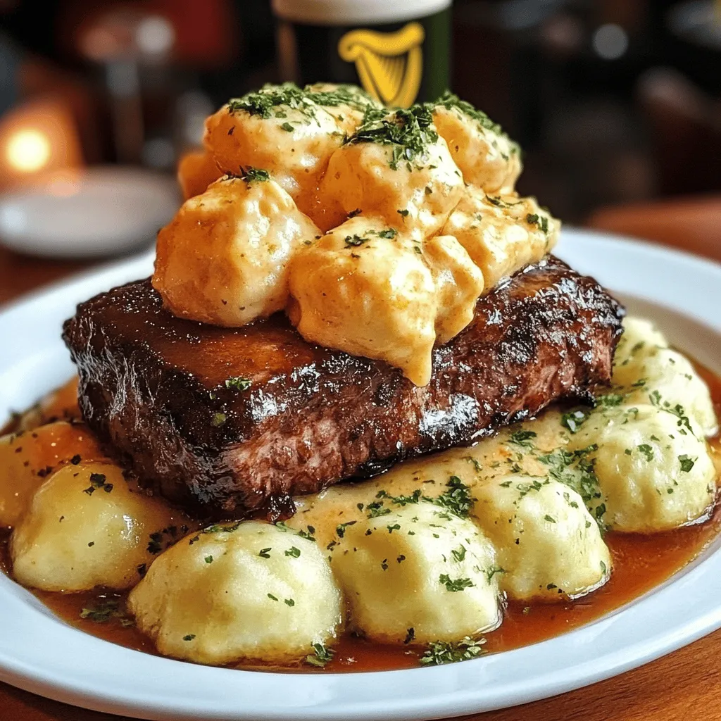 Guinness Beef Stew mit Cheddar Kräuterknödeln Lecker