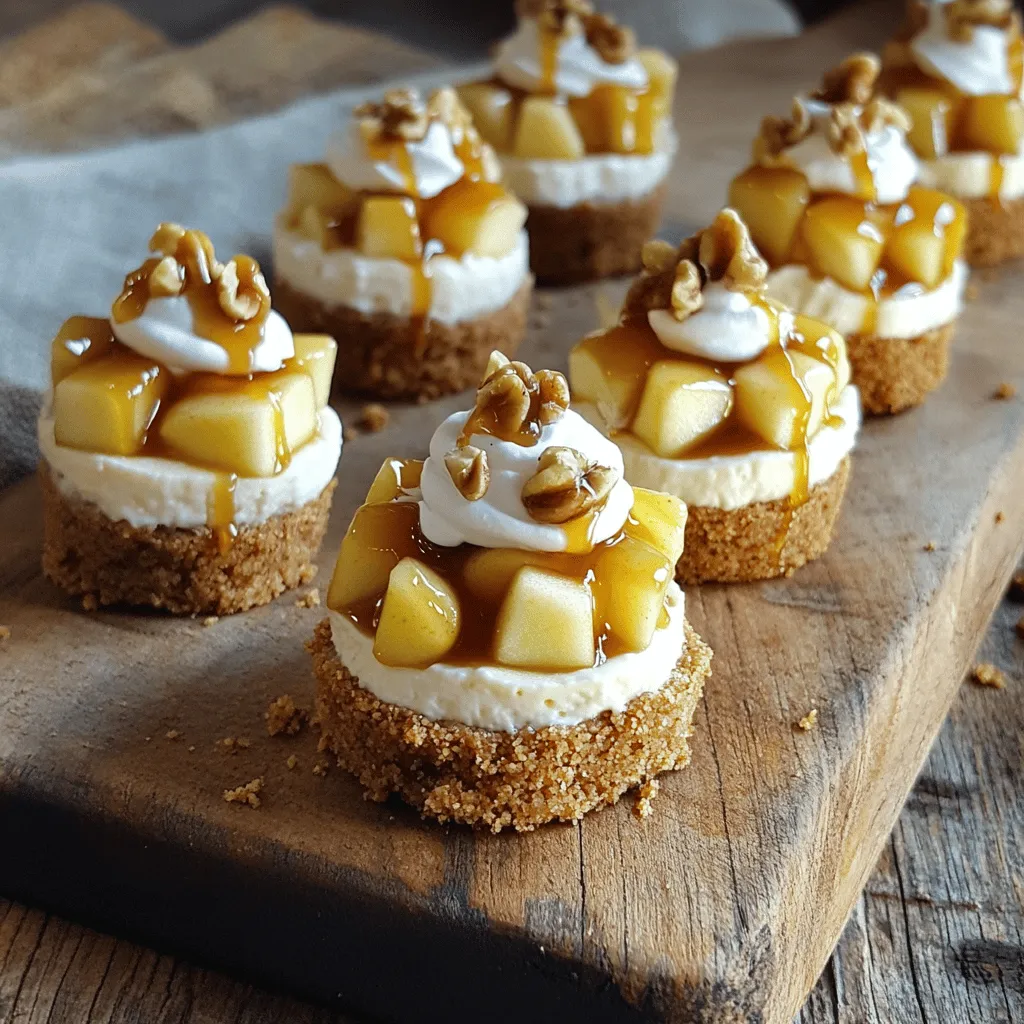 Mini Caramel Apple Cheesecake Bites Genießer Snack