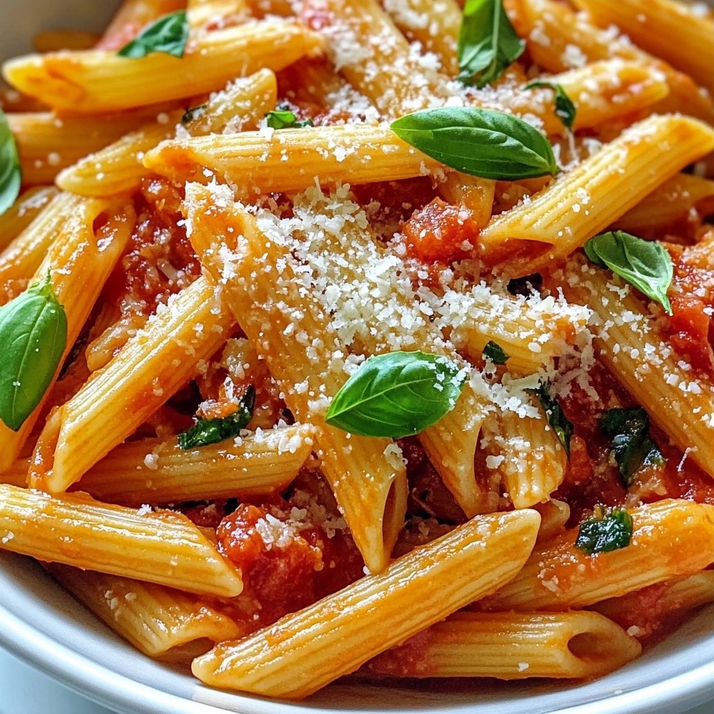 Savory Instant Pot Tomato Basil Penne Schnelles Rezept