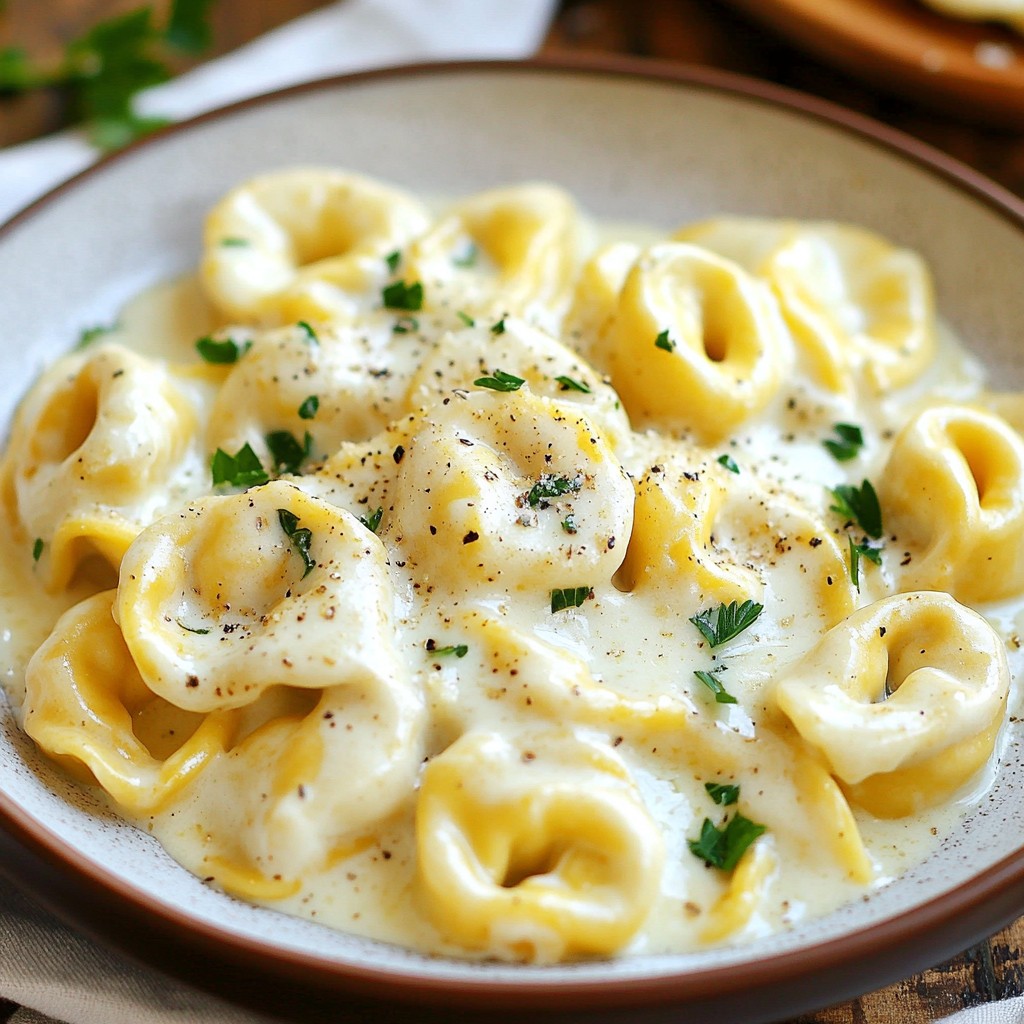Dekadente Instant Pot Alfredo Tortellini Genussgericht