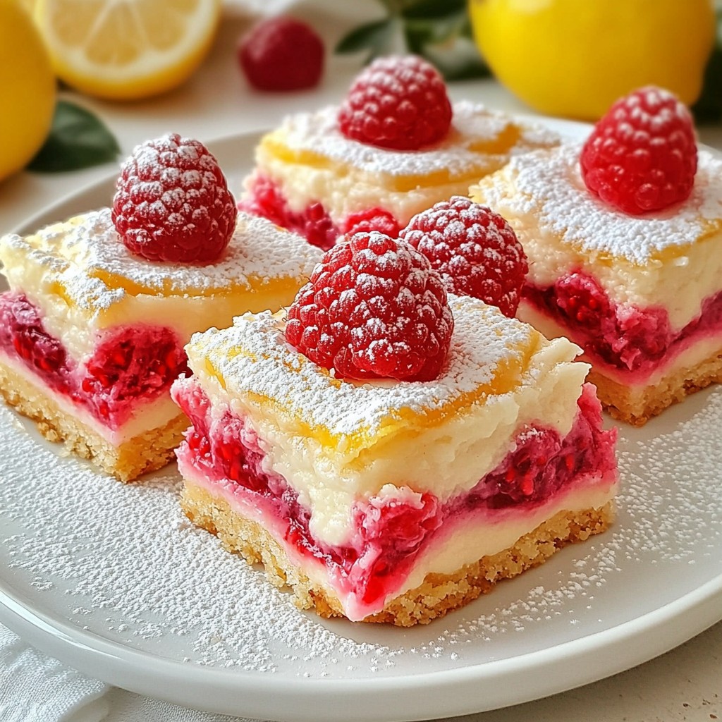 Himbeer-Zitronen-Träume Bars Perfekte Süße genießen