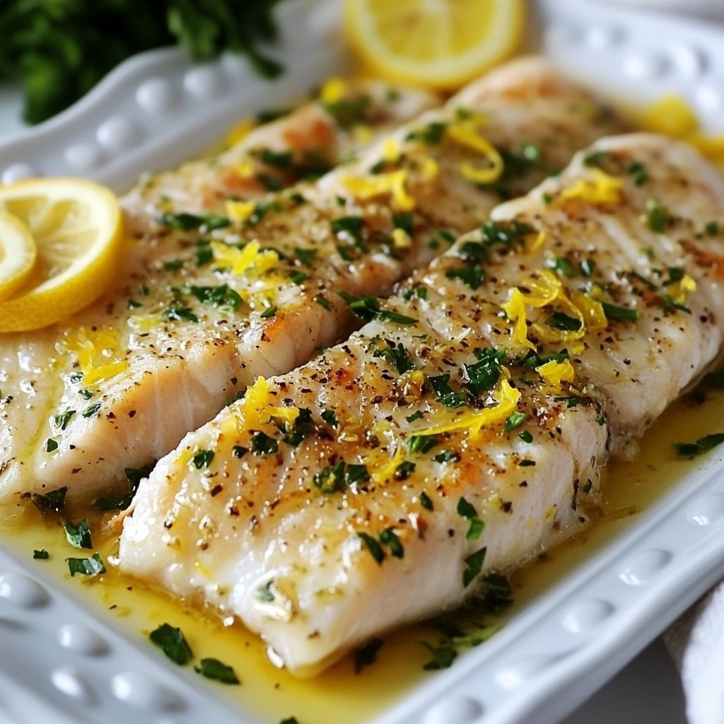 Saftige Instant Pot Zitronen-Kräuter Fischfilets