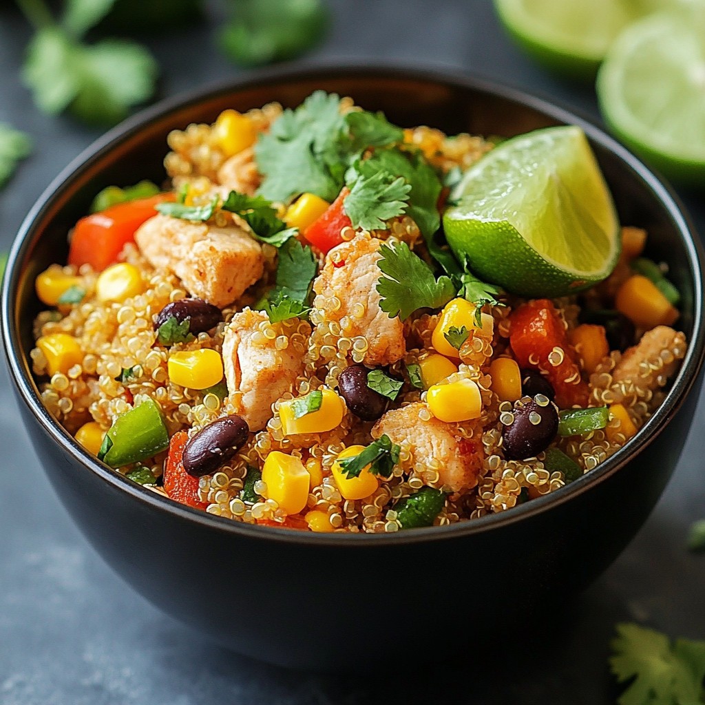Einfache Instant Pot Chicken Quinoa Bowls Rezept