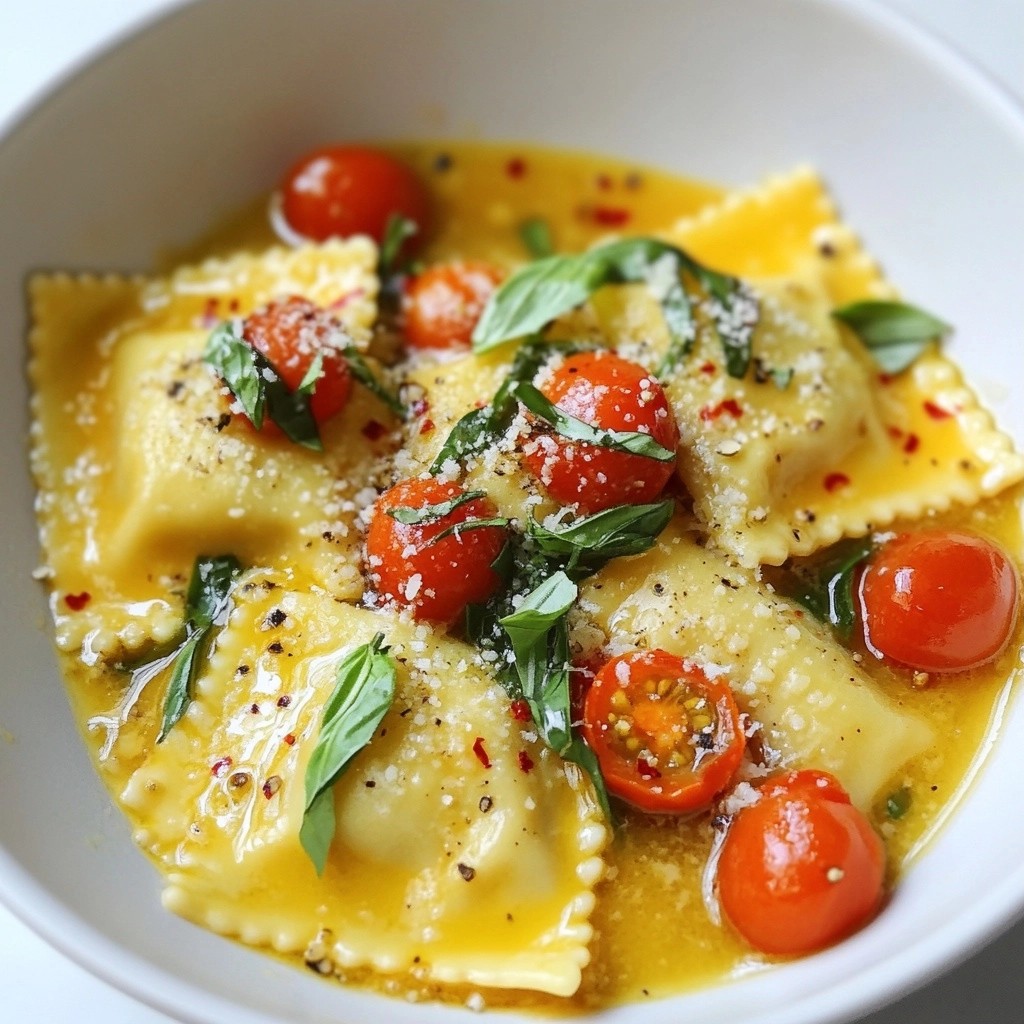 Comforting Instant Pot Basil Parmesan Ravioli Rezept