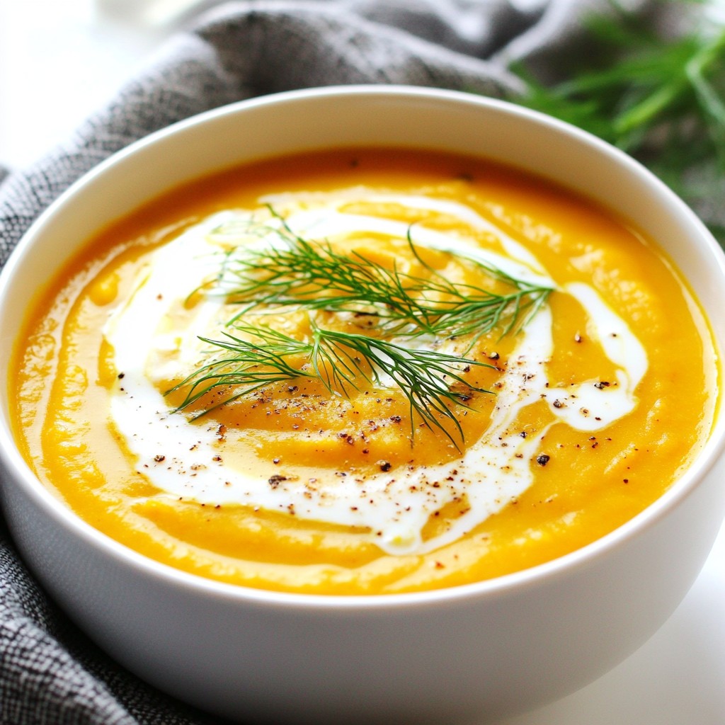 Creamy Instant Pot Carrot and Fennel Soup Genuss