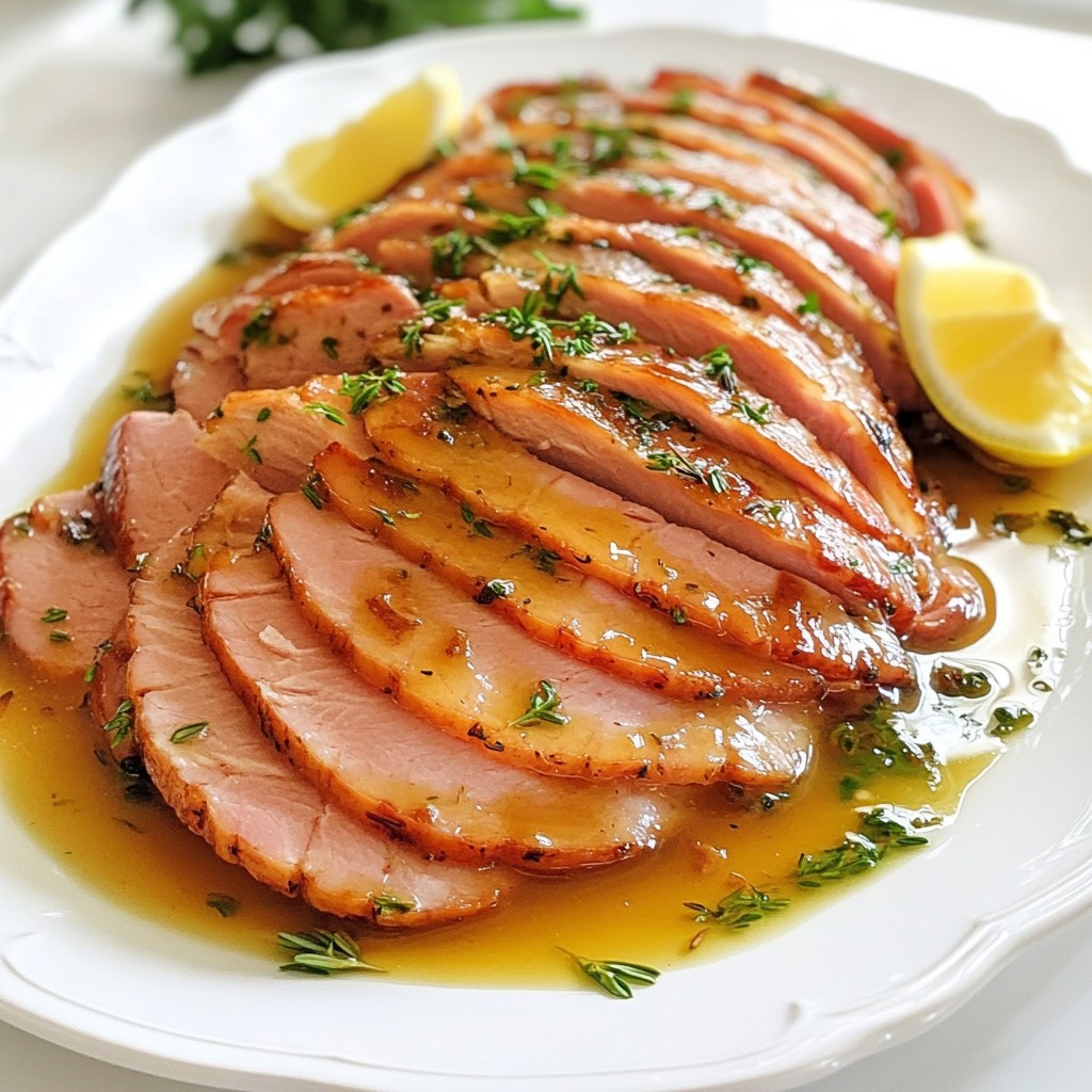 Savory Instant Pot Lemon Herb Turkey Ham Rezept
