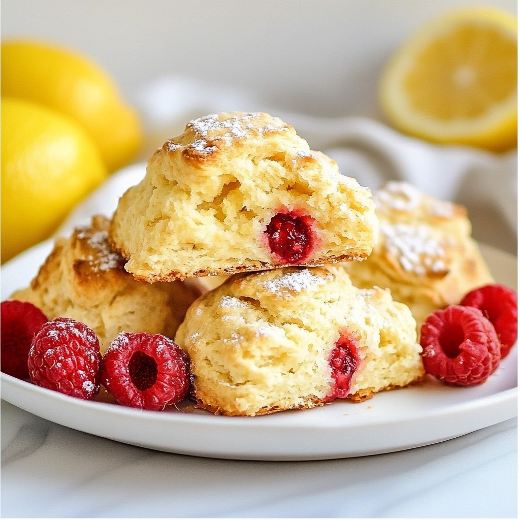 Lemon Raspberry Scones Perfekt für jeden Anlass