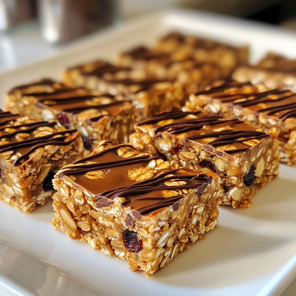 Peanut Butter Chocolate Chip Granola Bars Einfaches Rezept