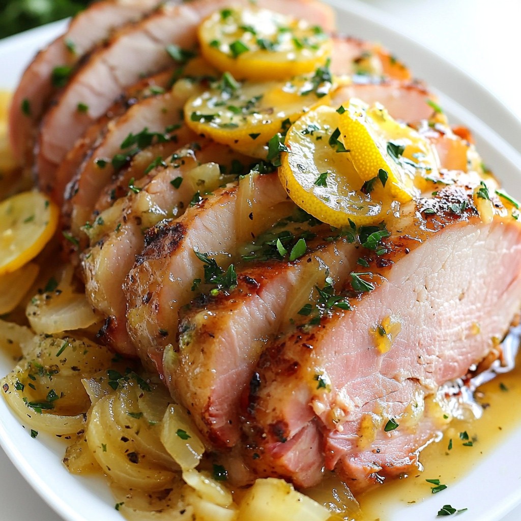Savory Instant Pot Lemon Herb Turkey Ham Rezept