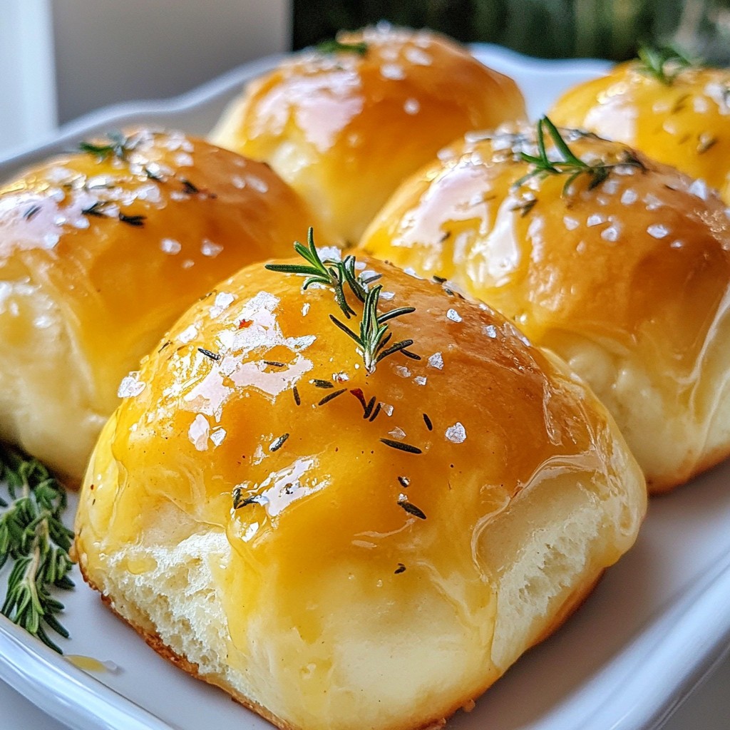 Knoblauchbutter Rosmarinbrötchen Einfach und Lecker