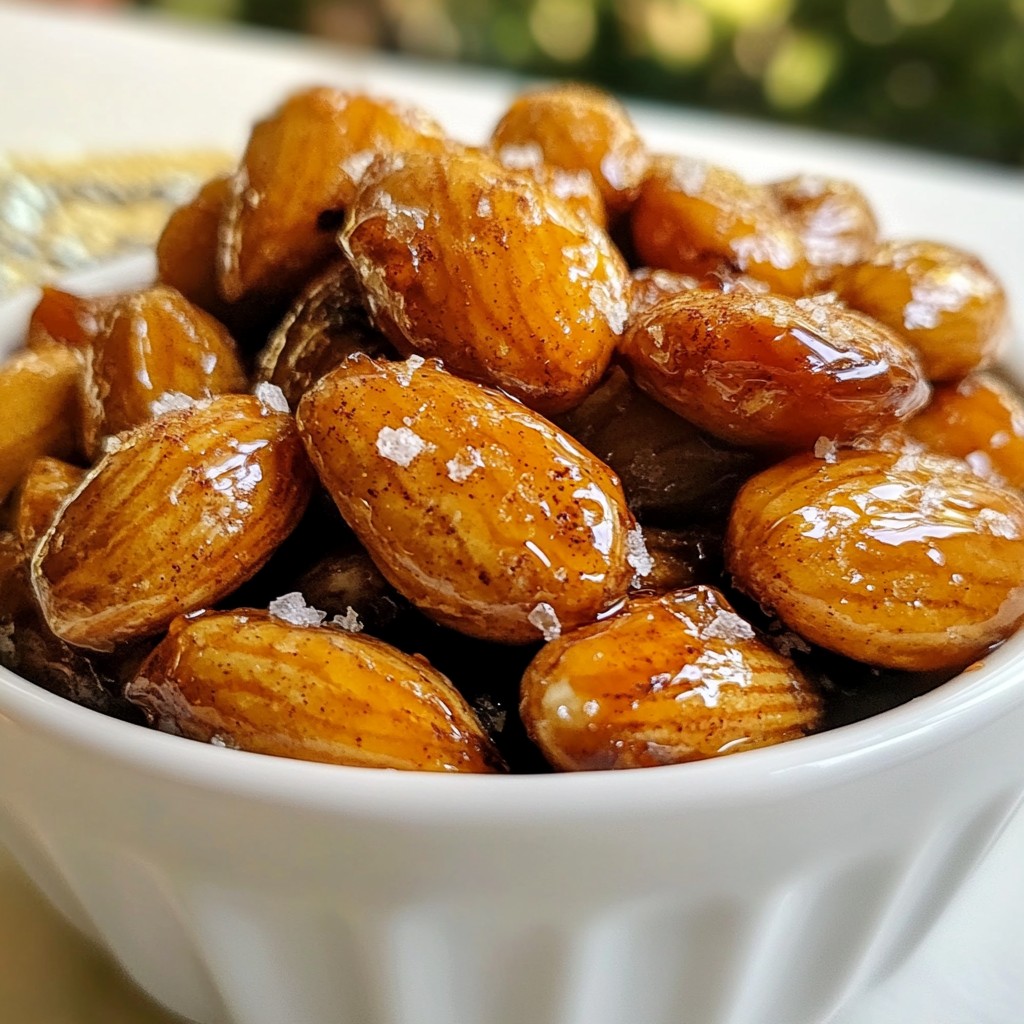 Maple Cinnamon Roasted Almonds Knuspriger Genuss