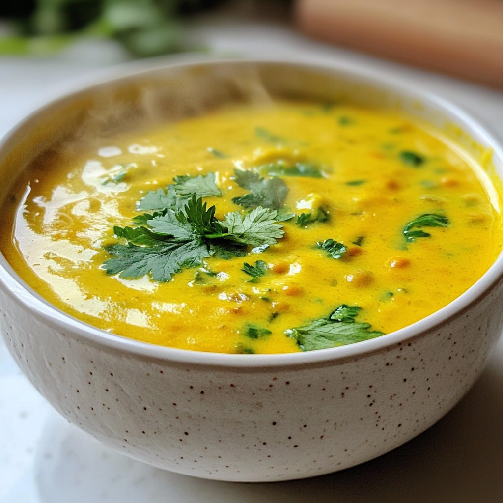 Creamy Instant Pot Turmeric Lentil Soup einfach köstlich