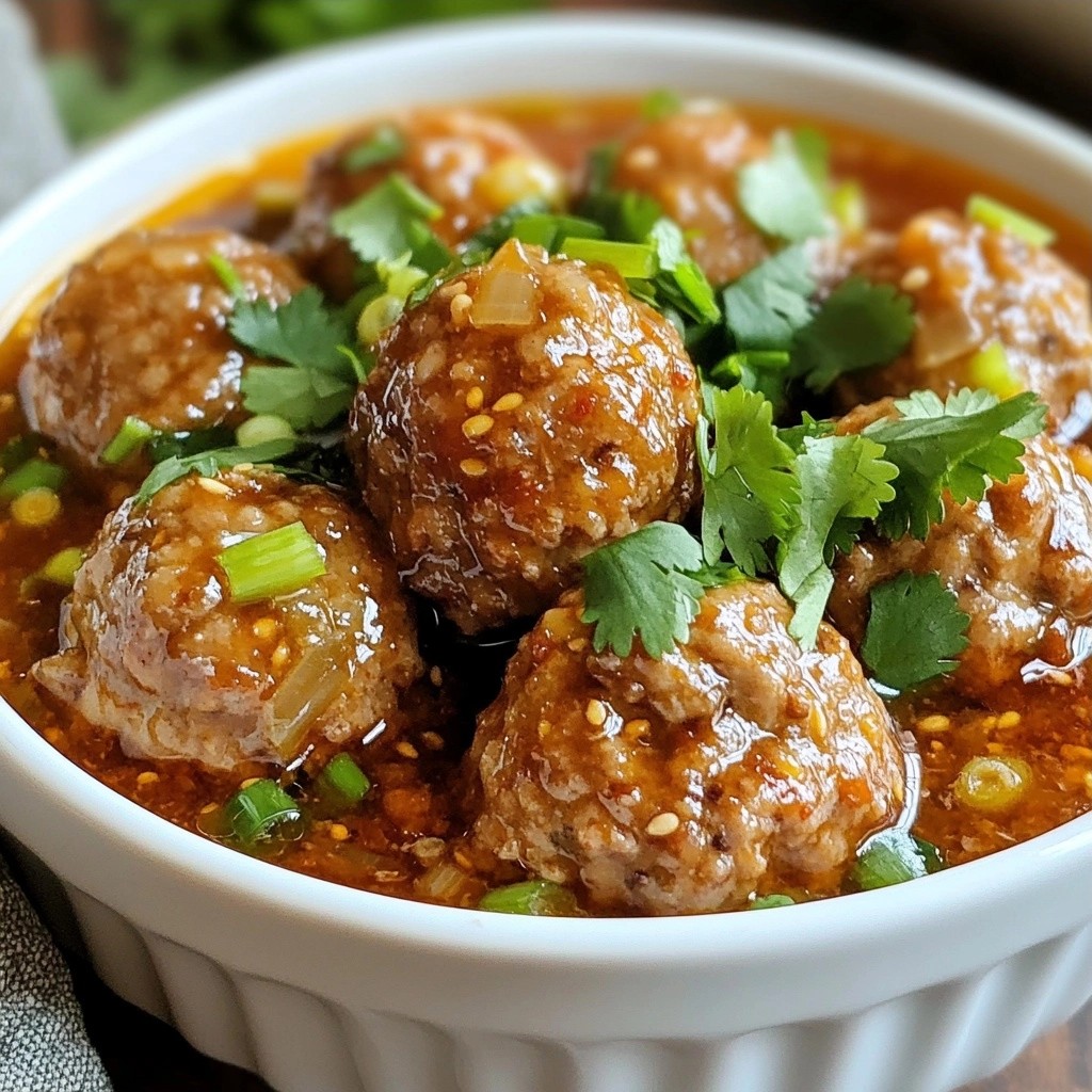 Spicy Instant Pot Szechuan Turkey Meatballs Rezept