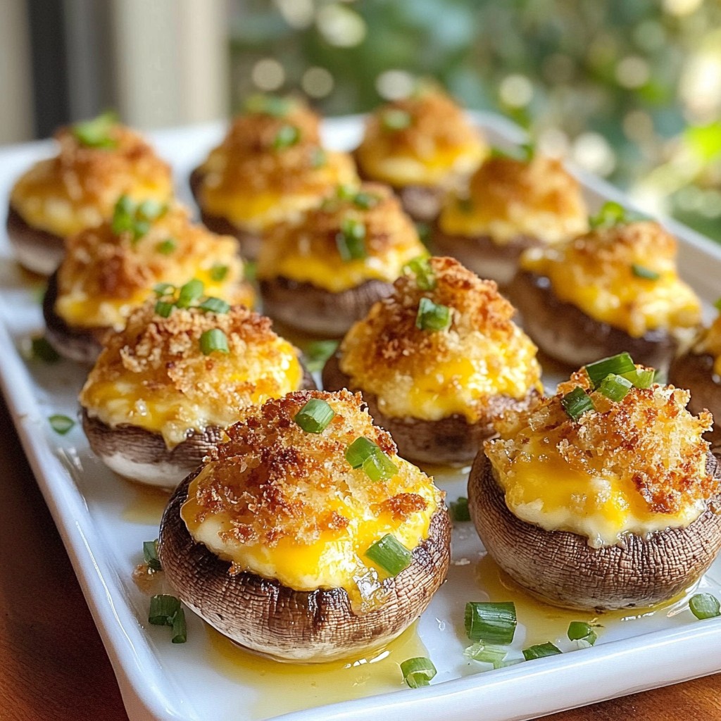 Jalapeño Popper Stuffed Mushrooms Einfach und Lecker