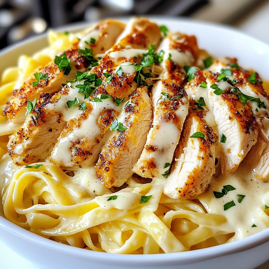 Creamy Cajun Chicken Alfredo Einfach und Lecker