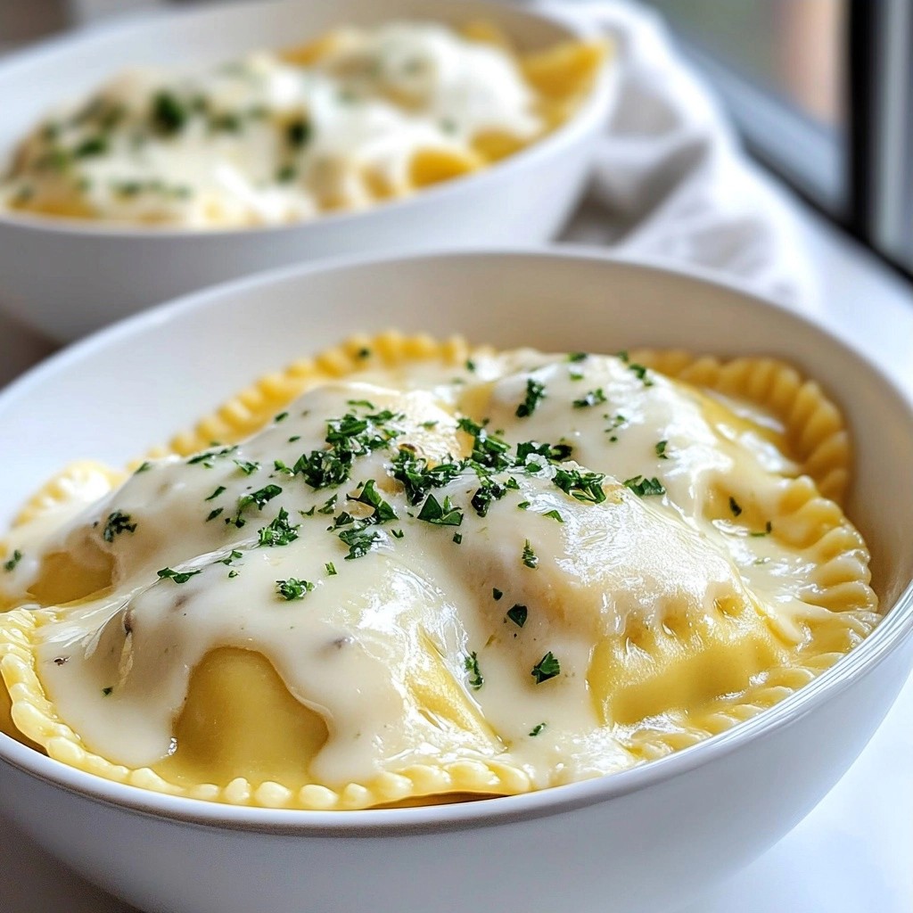 Cheesy Instant Pot Mushroom Ravioli Schnelle Küche