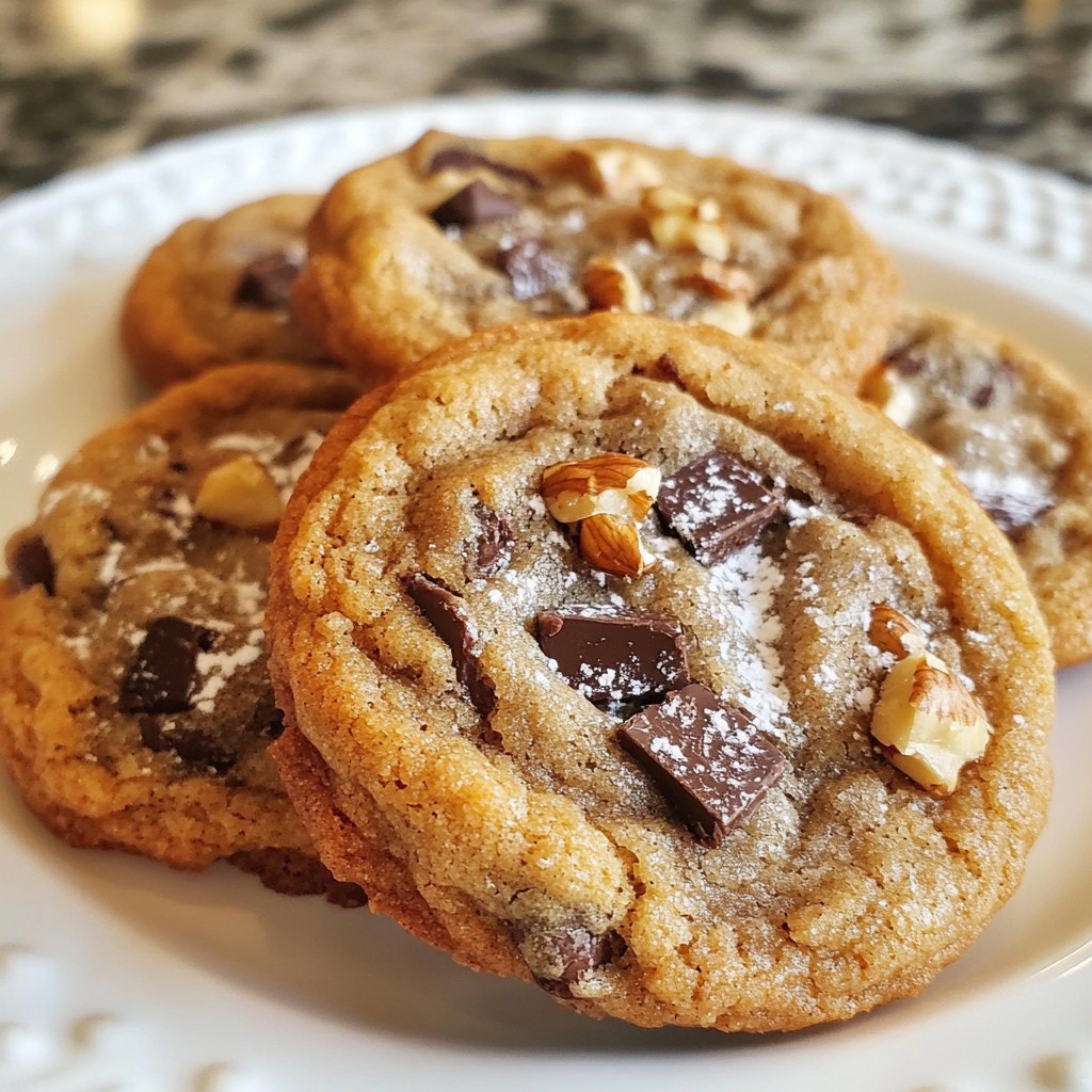 Braune Butter Chocolate Chunk Cookies Unwiderstehlicher Genuss