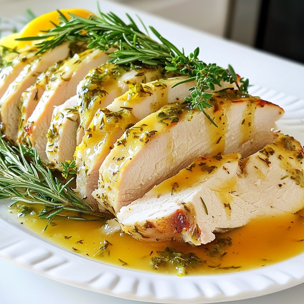Savory Instant Pot Lemon Herb Turkey Ham Rezept