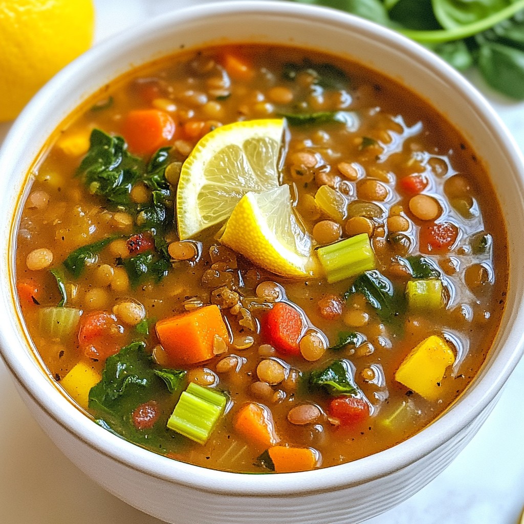 Comforting Instant Pot Lentil and Vegetable Soup Rezept