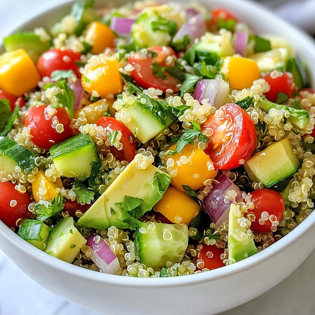 Cilantro Lime Quinoa Salad Frisch und Gesund Genießen