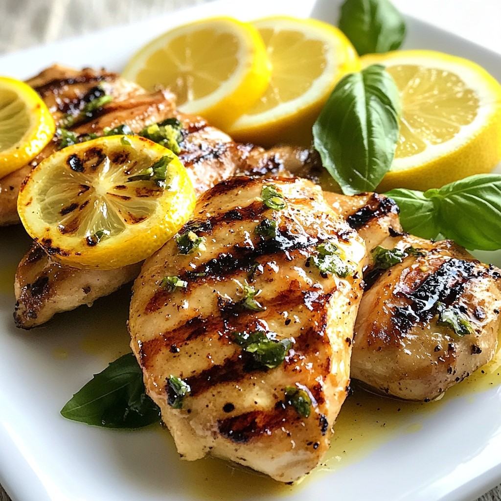 Lemon Basil Grilled Chicken Einfaches und leckeres Rezept