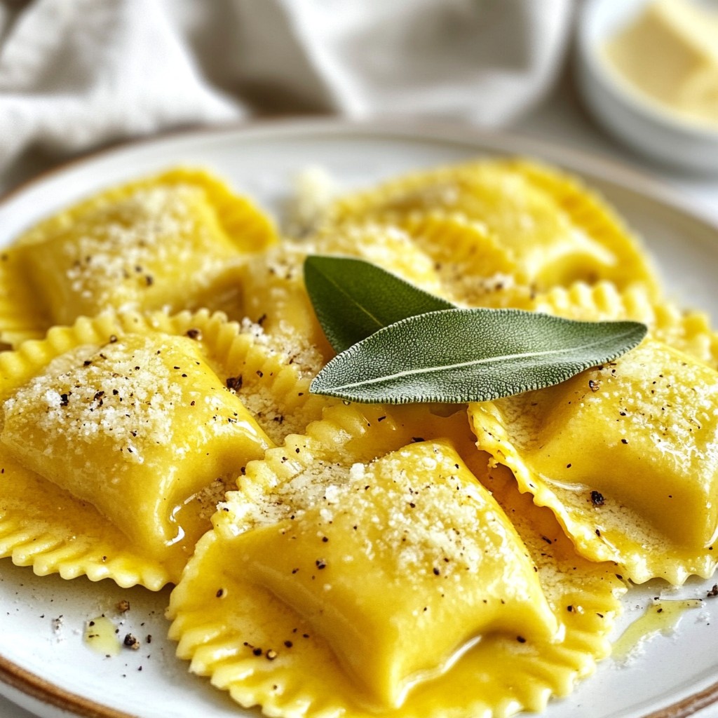 Brown Butter Pumpkin Ravioli Genussvolle Hausmannskost