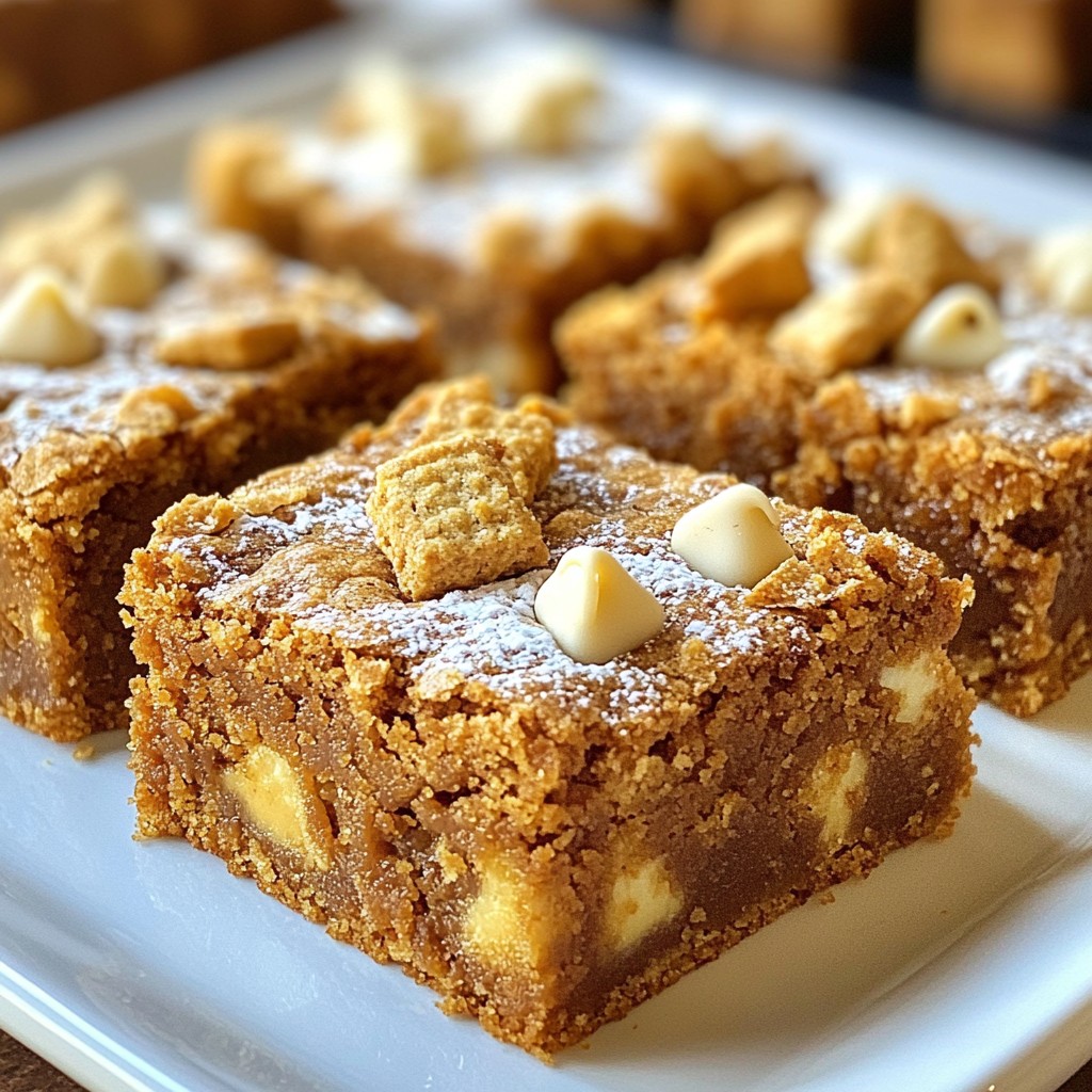 Cookie Butter Blondies Einfach und Lecker Zubereiten