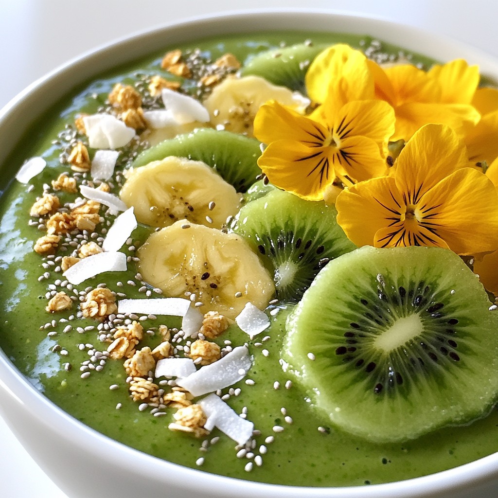 Green Goddess Smoothie Bowl Kraftvoll und Gesund