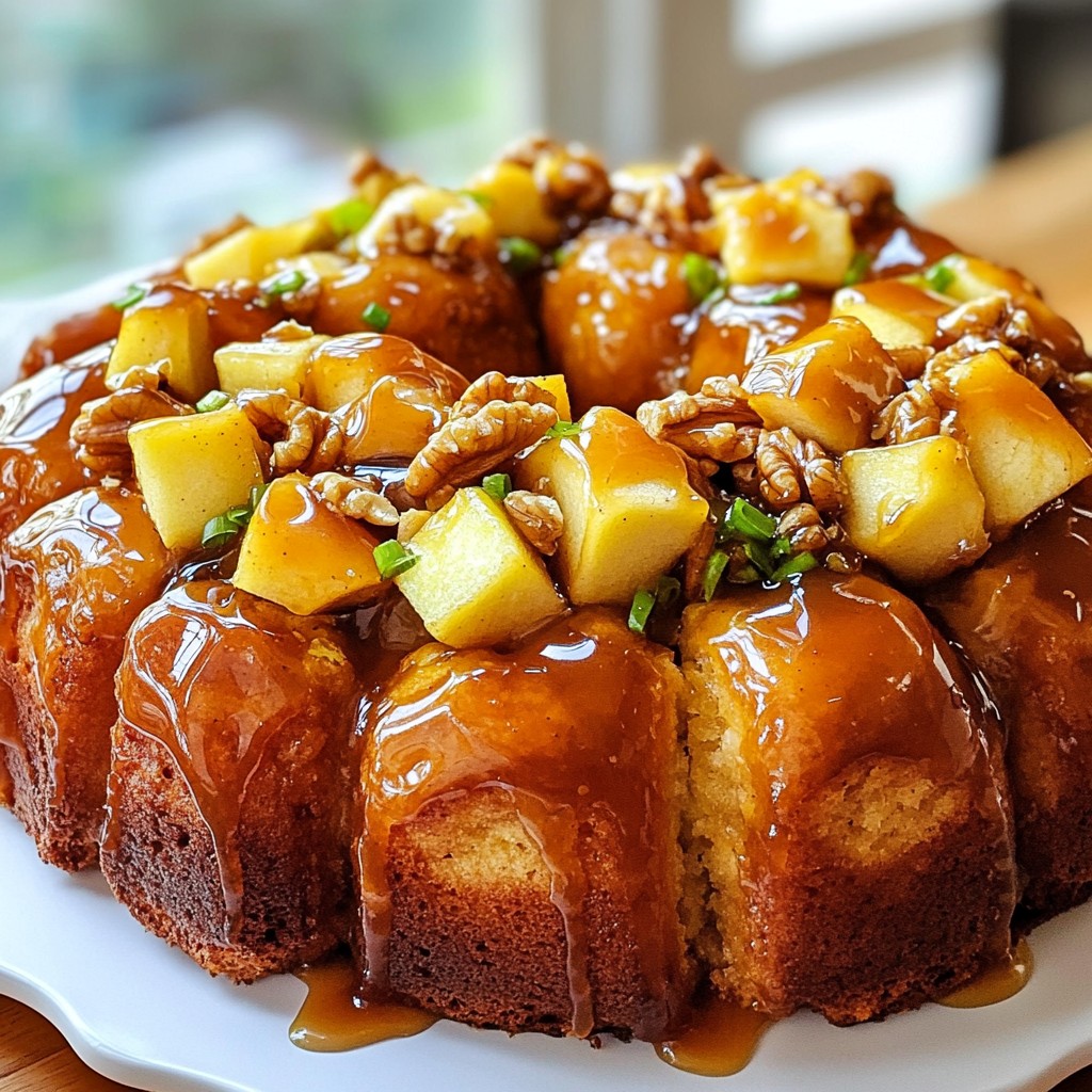 Karamell-Apfel-Monkey-Bread Einfaches Rezept genießen