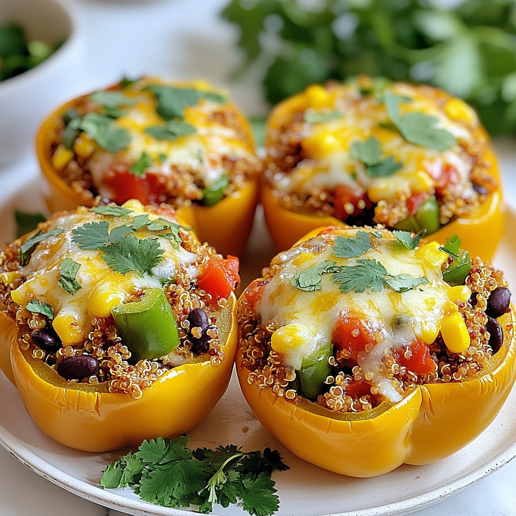 Southwest Quinoa Stuffed Peppers Köstliches Rezept