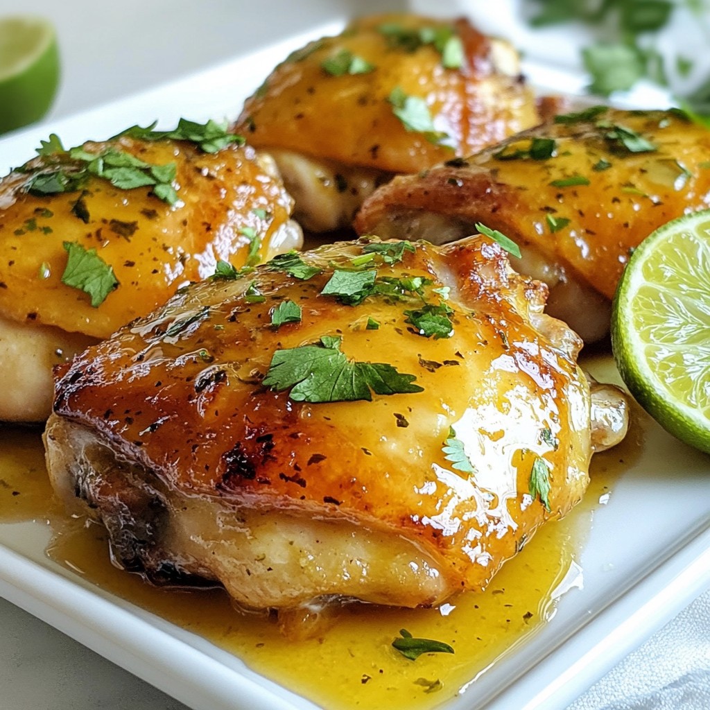 Flavorful Instant Pot Honey Lime Chicken Thighs Rezept