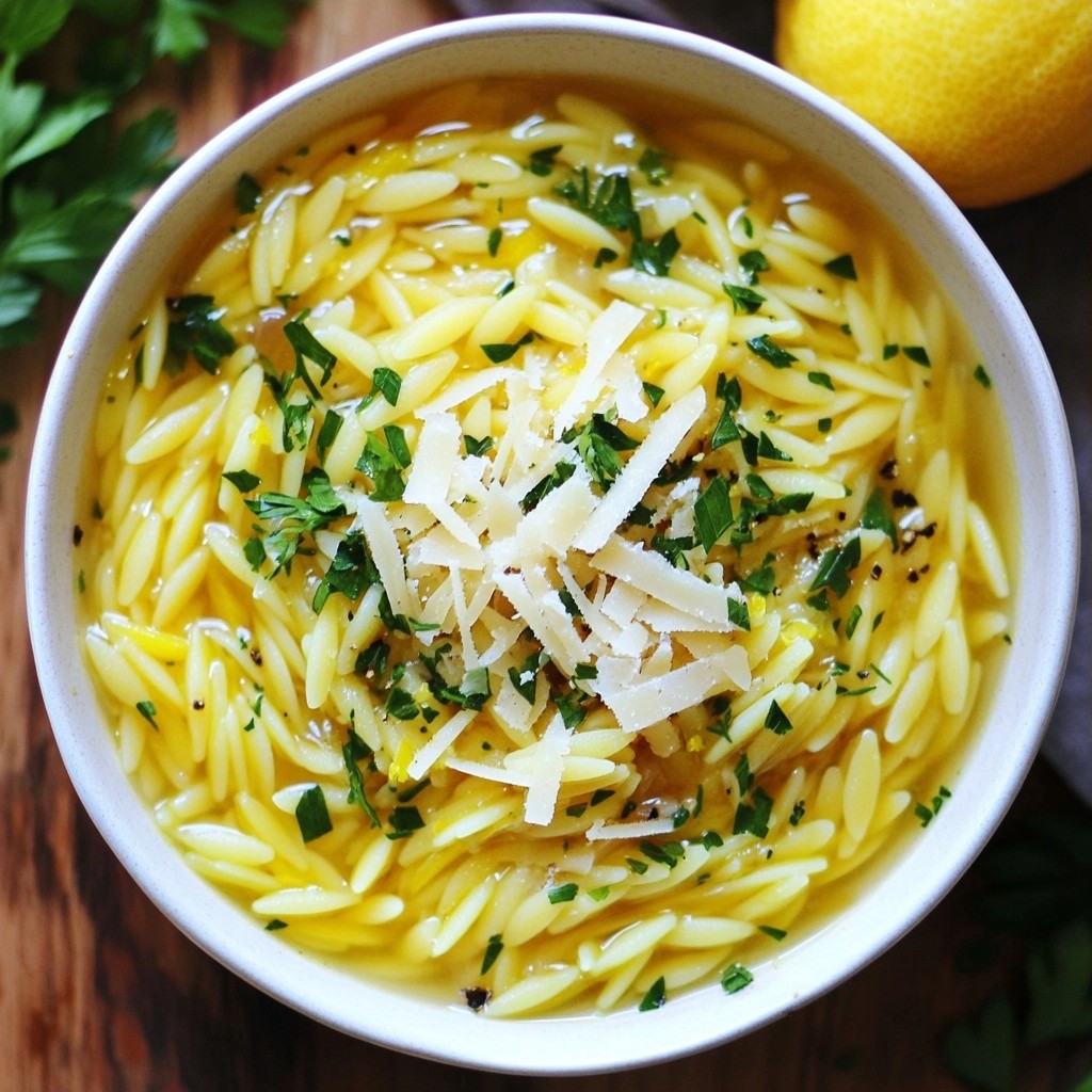 Zesty Instant Pot Lemon Herb Orzo Einfache Köstlichkeit