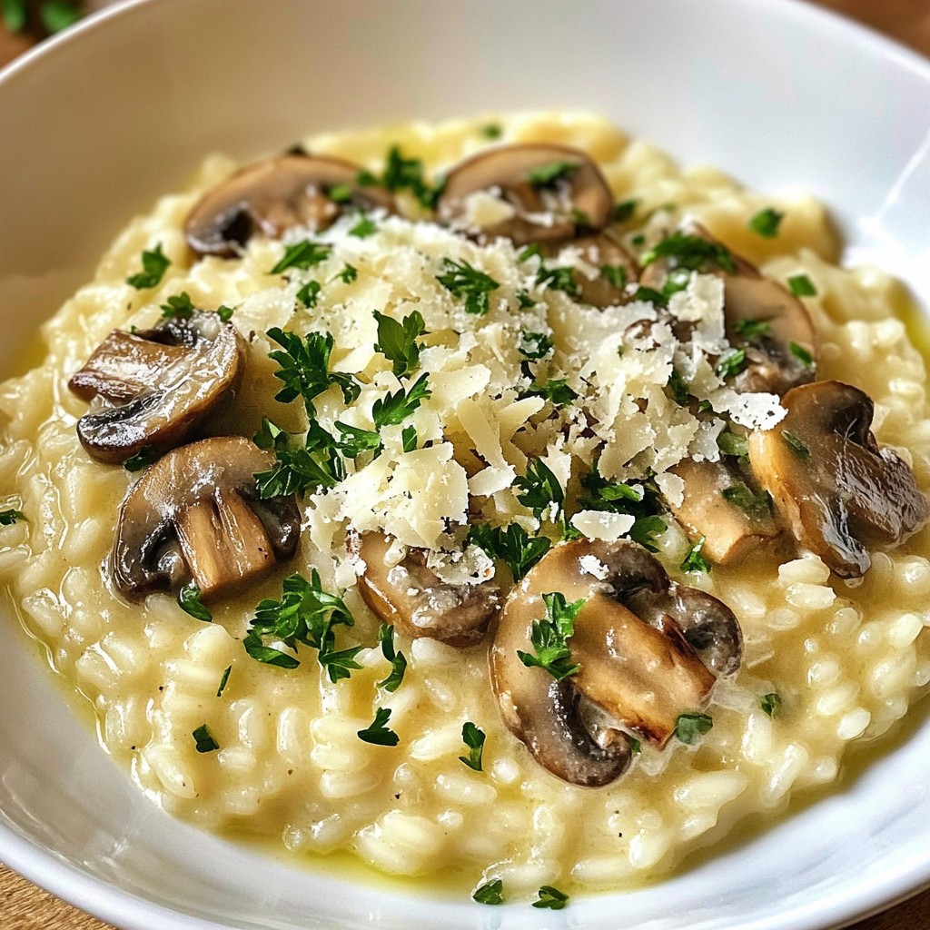 Cremiges Pilz-Risotto Einfaches und köstliches Rezept