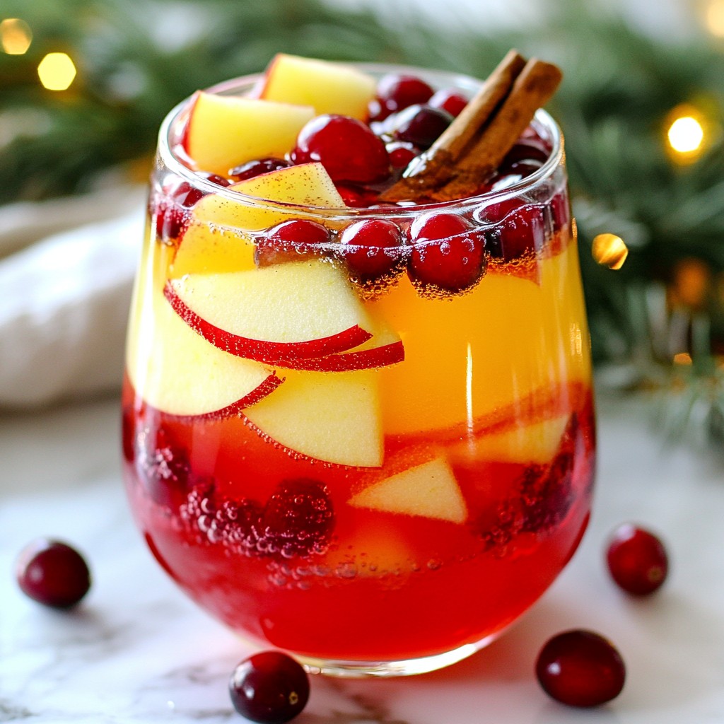 Cranberry Apple Spice Mocktail Frisch und Fruchtig