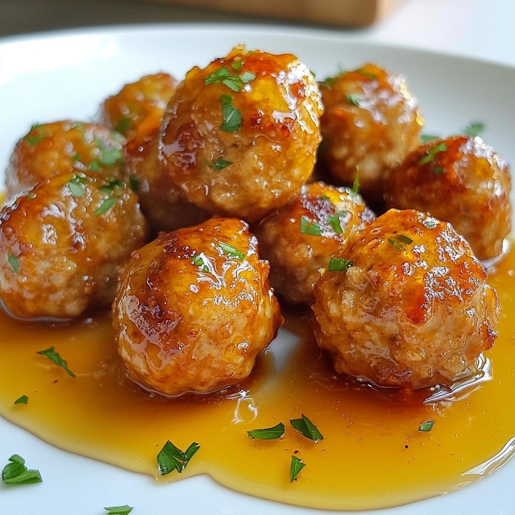 Savory Instant Pot Honey Garlic Meatballs Rezept