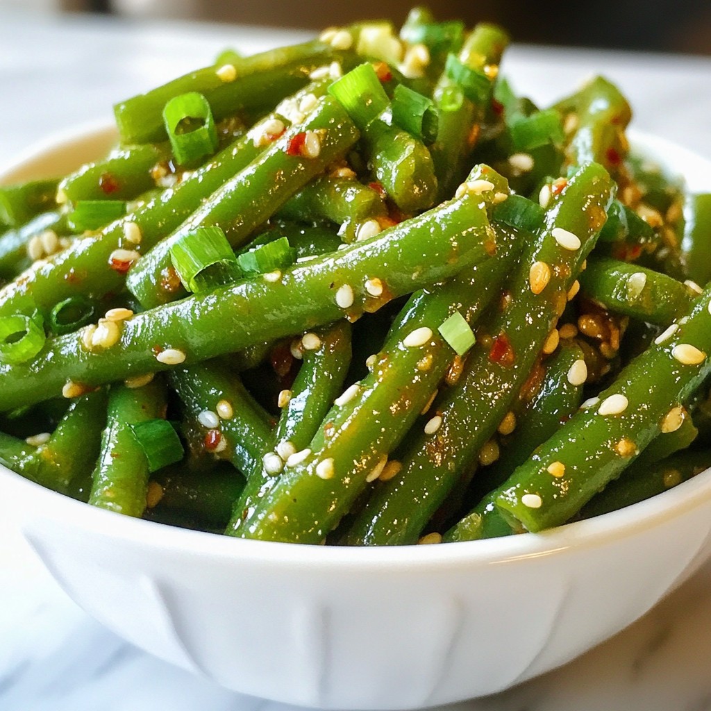 Spicy Garlic Green Beans Schnelle und leckere Beilage