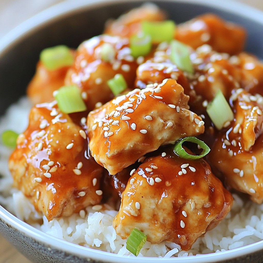 Slow Cooker Honey Garlic Chicken Einfaches Rezept
