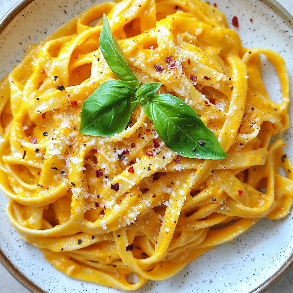 Creamy Roasted Red Pepper Pasta Einfach und Köstlich
