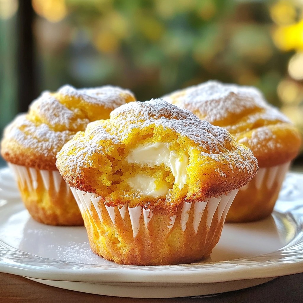 Leckere Kürbis-Frischkäse-Muffins Einfaches Rezept