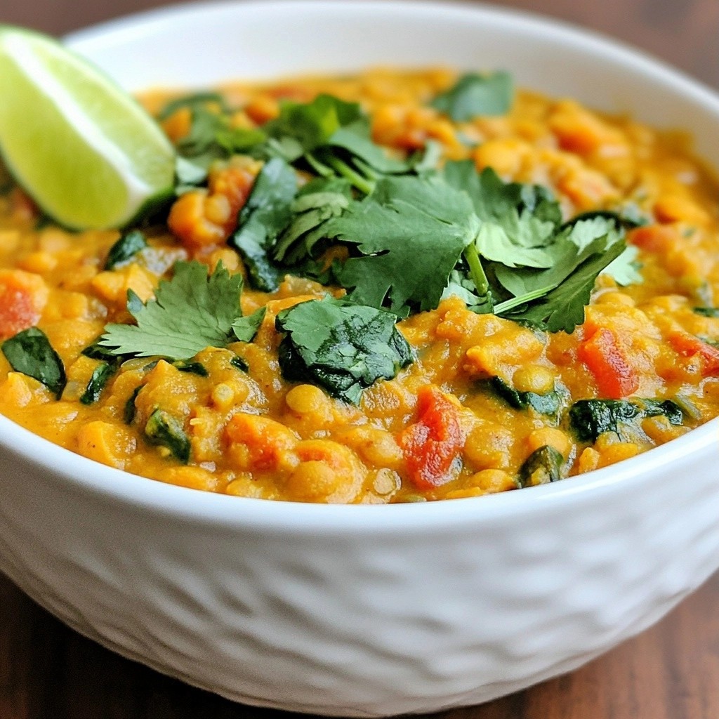 Rich Instant Pot Coconut Lentil Curry Rezept Einfach