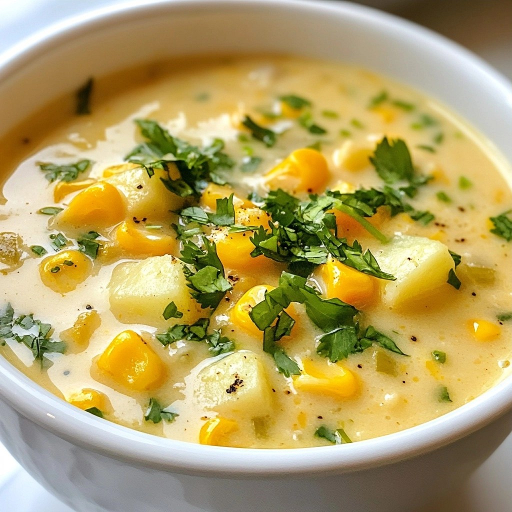 Comforting Instant Pot Sweet Corn Chowder Rezept