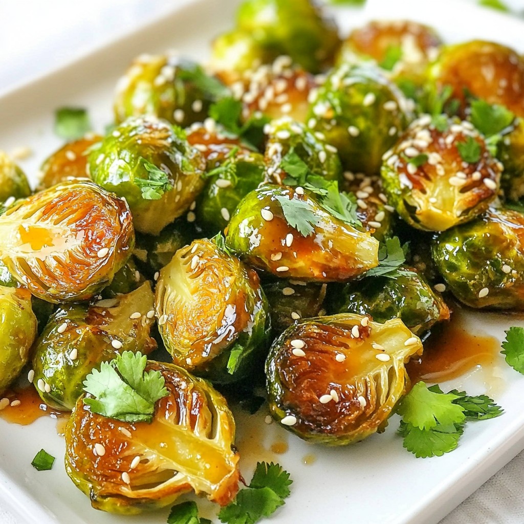 Sriracha Honey Glazed Brussels Sprouts Genussvoll Zubereitet